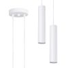 Suspensions Acier Blanc GU10 2 Lagos