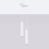 Suspensions Acier Blanc GU10 2 Lagos