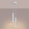 Suspensions Acier Blanc GU10 2 Lagos