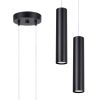 Suspensions Acier Noir GU10 2 Lagos