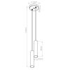 Suspensions Acier Noir GU10 2 Lagos