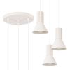 Suspensions Acier Beige E14 3 Estria