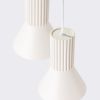 Suspensions Acier Beige E14 3 Estria