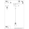 Suspensions Acier Beige E14 1 Estria