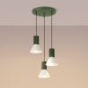 Suspensions Acier Beige E14 3 Estria