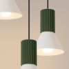 Suspensions Acier Beige E14 3 Estria