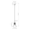 Suspensions Acier Blanc E14 1 Estria
