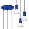 Suspensions Acier Blanc E14 3 Estria