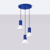 Suspensions Acier Blanc E14 3 Estria