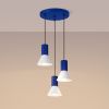 Suspensions Acier Blanc E14 3 Estria