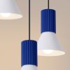 Suspensions Acier Blanc E14 3 Estria