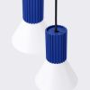 Suspensions Acier Blanc E14 3 Estria
