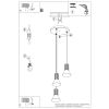 Suspensions Acier Blanc E14 3 Estria