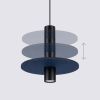 Suspensions Feutre Bleu GU10 1 Pelta