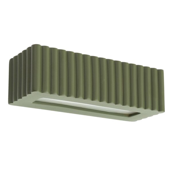 Appliques murales Céramique Vert Olive E27 1 Rigata
