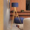 Lampadaire Tissu Bleu E27 1 Natt