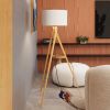 Lampadaire Tissu Blanc E27 1 Natt