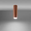 Plafonniers Acier Ocre Rouge GU10 1 LAGOS