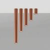 Plafonniers Acier Ocre Rouge GU10 1 LAGOS