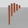Plafonniers Acier Ocre Rouge GU10 1 LAGOS