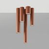 Plafonniers Acier Ocre Rouge GU10 1 LAGOS