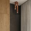 Plafonniers Acier Ocre Rouge GU10 1 LAGOS