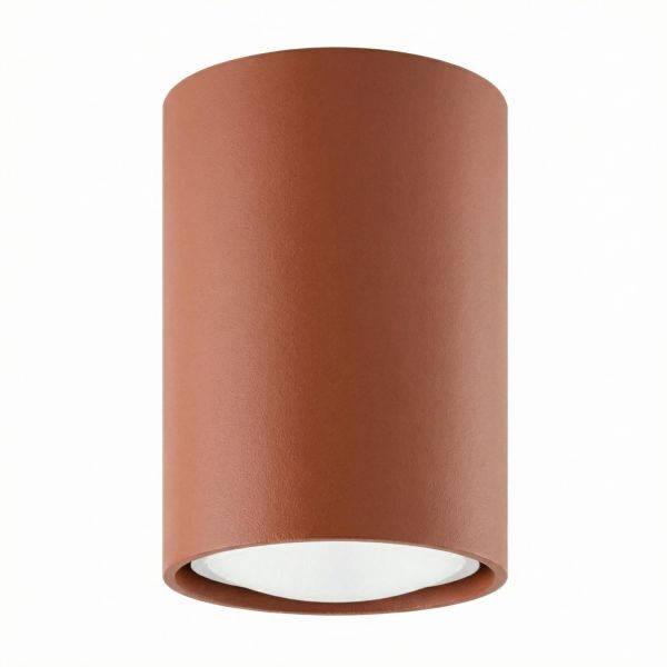 Plafonniers Acier Ocre Rouge GU10 1 LAGOS