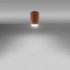 Plafonniers Acier Ocre Rouge GU10 1 LAGOS
