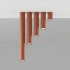 Plafonniers Acier Ocre Rouge GU10 1 LAGOS