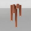 Plafonniers Acier Ocre Rouge GU10 1 LAGOS