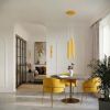 Appliques murales Acier Jaune G9 2 PASTELO