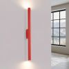 Appliques murales Acier Rouge G9 2 PASTELO