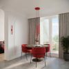 Appliques murales Acier Rouge G9 2 PASTELO