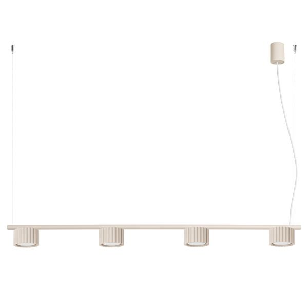 Lustres Aluminium Beige Gx53 4 AURA