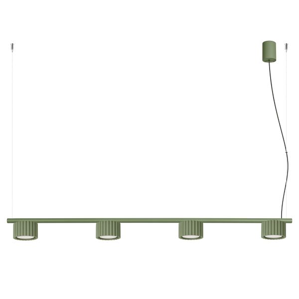 Lustres Aluminium Vert Olive Gx53 4 AURA