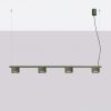 Lustres Aluminium Vert Olive Gx53 4 AURA