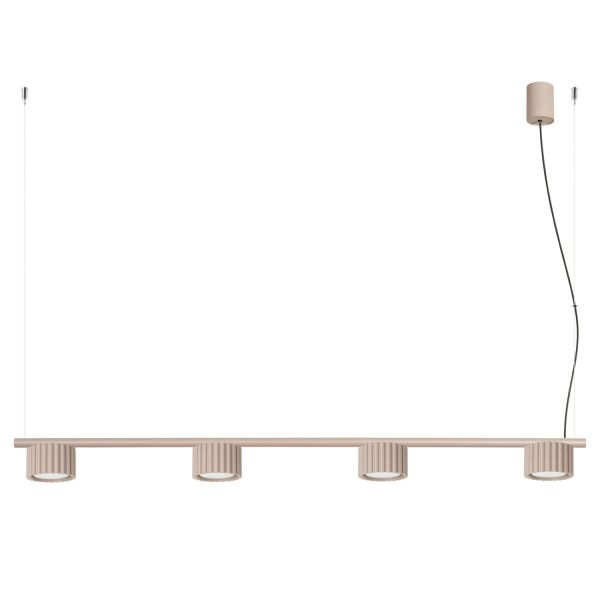 Lustres Aluminium Taupe Gx53 4 AURA