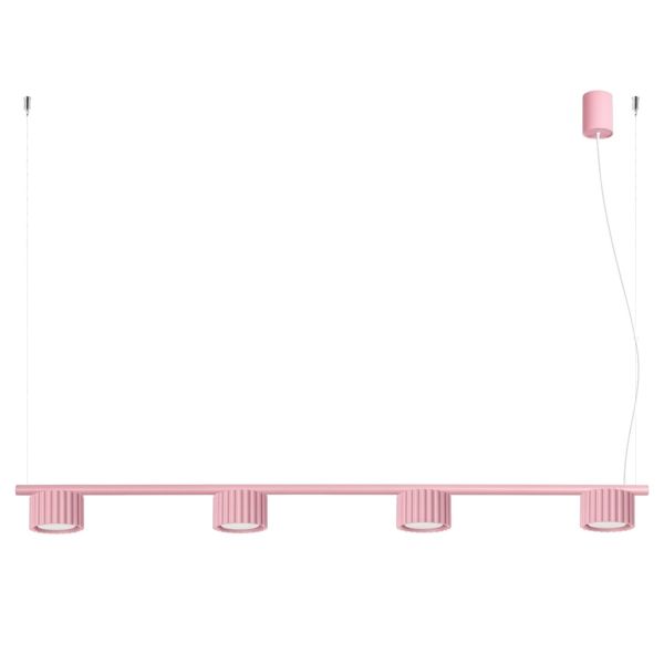 Lustres Aluminium Rose Gx53 4 AURA