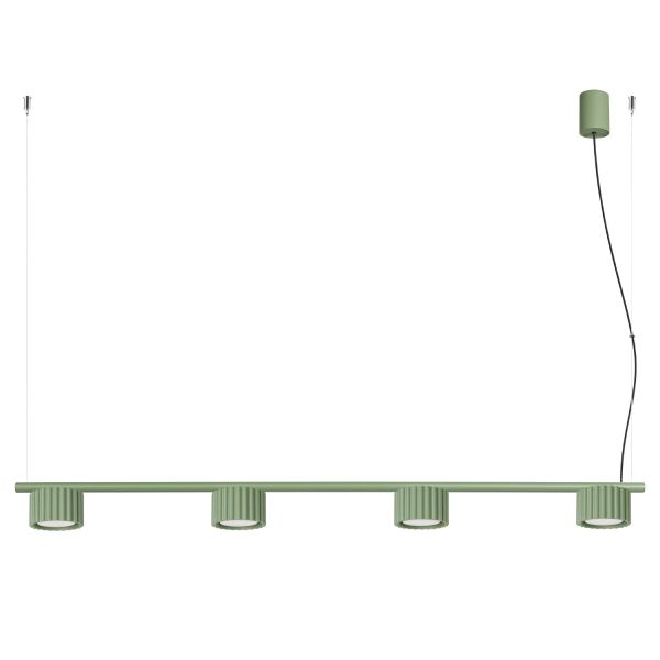 Lustres Aluminium Sauge Gx53 4 AURA