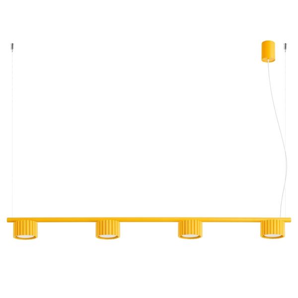 Lustres Aluminium Jaune Gx53 4 AURA