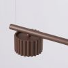 Lustres Aluminium Marron Gx53 4 AURA