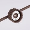 Lustres Aluminium Marron Gx53 4 AURA