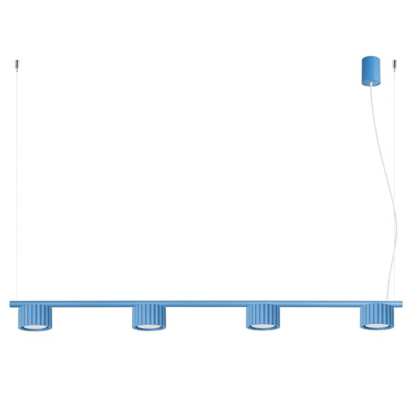 Lustres Aluminium Bleu Gx53 4 AURA