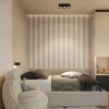 Appliques murales Aluminium Noir Gx53 1 AURA
