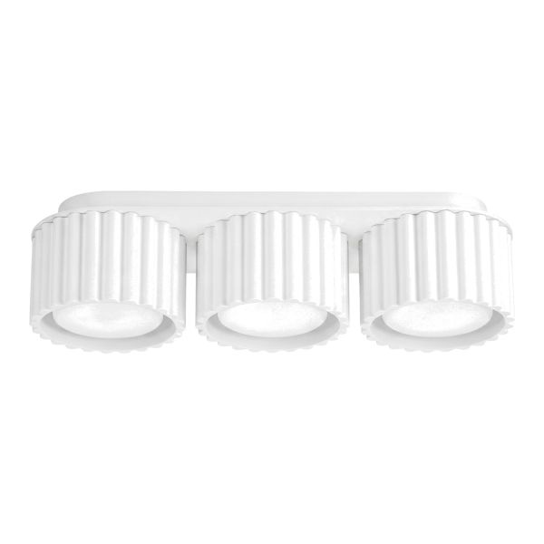Plafonniers Aluminium Blanc Gx53 3 AURA