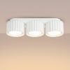 Plafonniers Aluminium Blanc Gx53 3 AURA