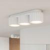 Plafonniers Aluminium Blanc Gx53 3 AURA
