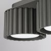 Plafonniers Aluminium Noir Gx53 3 AURA