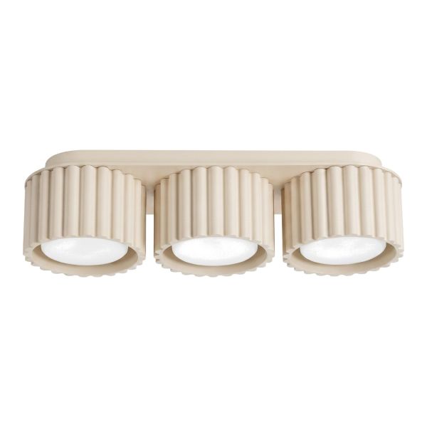 Plafonniers Aluminium Beige Gx53 3 AURA
