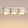 Plafonniers Aluminium Beige Gx53 3 AURA